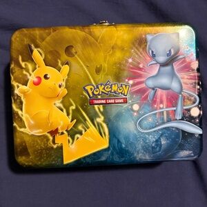 Pokemon Tin Case With 500+ Cards